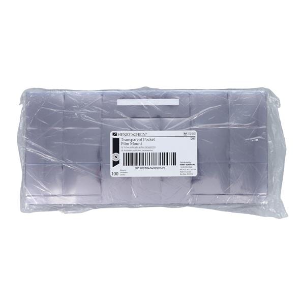 X-Ray Film Mounts 12H6V Transparent Plastic 100/Pk