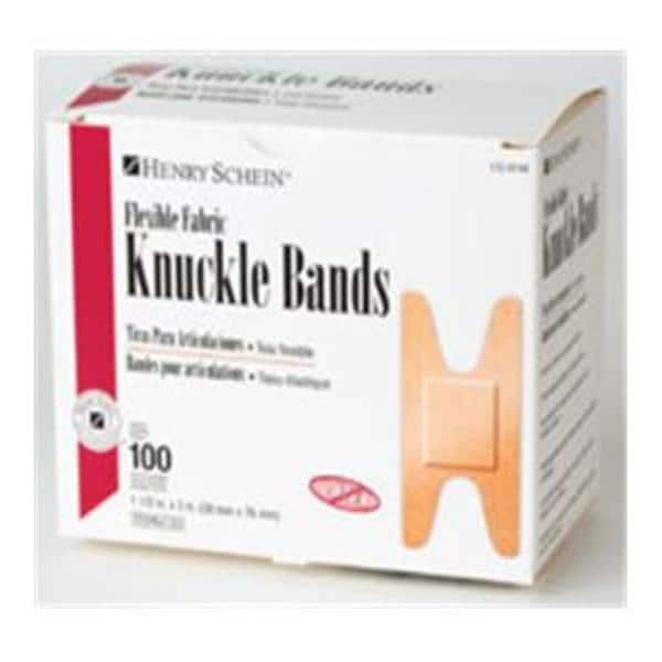 Bandage Fabric Knuckle 1.5x3" Flexible Flesh LF 100/Bx