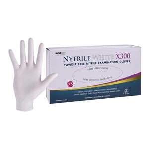 Nytrile White X300 Exam Gloves X-Small White Non-Sterile
