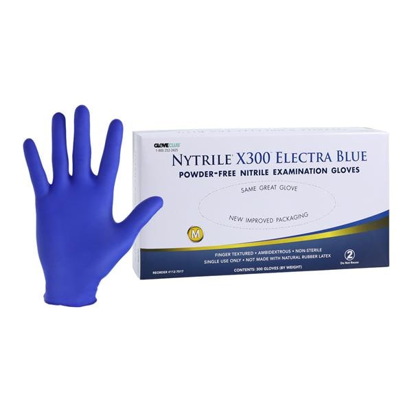 Nytrile X300 Nitrile Gants Moyen Non stérile Bleu électra 300/boîte, 10 BX/CA