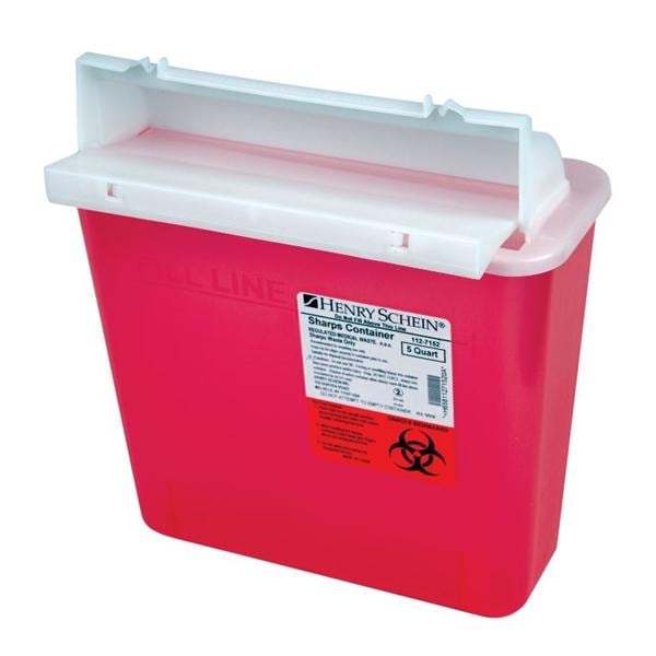 Contenant de stérilisation Objets tranchants 5 pintes Rouge Ch.