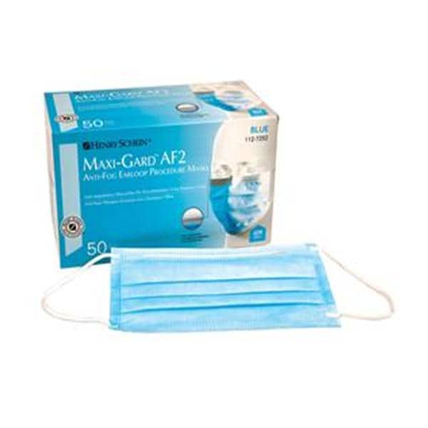 Maxi-Gard AF2 Earloop Face Mask ASTM Level 2 Blue 50/Bx