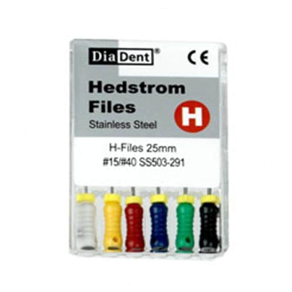 Hedstrom Files 25 mm Size 15-40 Stainless Steel 6/Pk