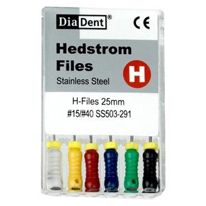 Hand Hedstrom Files 31 mm Size 20 Stainless Steel 6/Pk