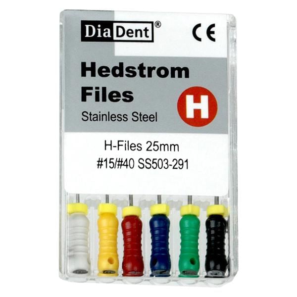Hand Hedstrom Files 31 mm Size 20 Stainless Steel 6/Pk