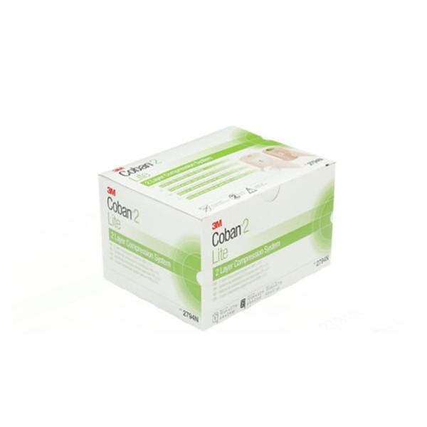 Coban Lite Compression Bandage Elastic 4"x2.9yd Tan 8Kt/Ca