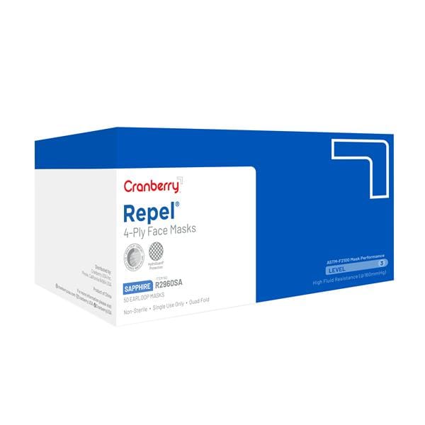Repel Masque Bande auriculaire ASTM niveau 3 Shaphir Sans latex 50/boîte