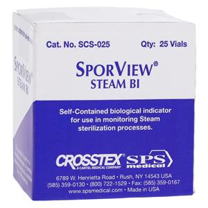 SporView Indicateur biologique Autonome Vapeur 24 heures 25/boîte