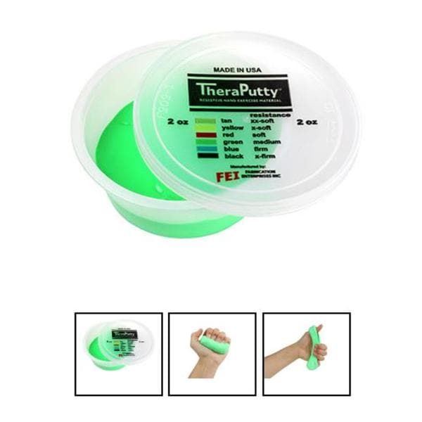 CanDo Theraputty Exercise Putty Green Ea