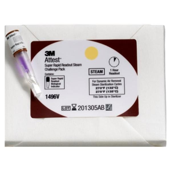 3M Attest Biological Indicator Challenge Pack 12/Ct