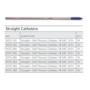 Pleur-evac PVC Thoracic Catheter 20Fr Sealed Tip