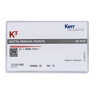 Gutta-percha K3 .06 50/Paquet