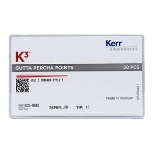 Gutta-percha K3 .06 50/Paquet
