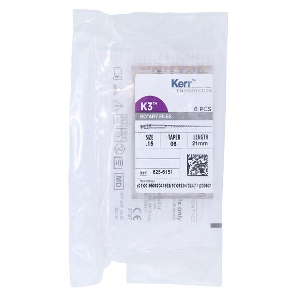 Limes motorisées K3  .06 21mm 6/Paquet