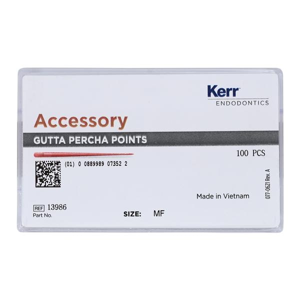 Machine Rolled Gutta Percha Points Medium-Fine 100/Bx
