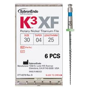 K3XF File 21 mm Nickel Titanium .080 6/Pk