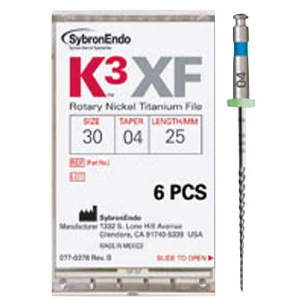 K3XF File 21 mm Nickel Titanium .080 6/Pk