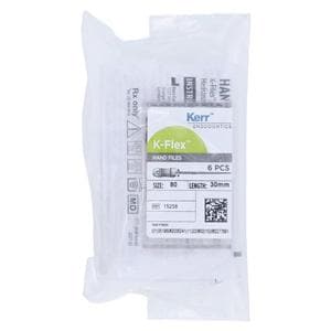 K-Flex Files Hand Flex File 30 mm Size 80 Stainless Steel Black 6/Pk