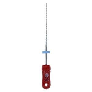 Hand Hedstrom Files 25 mm Size 25 Stainless Steel Red 6/Pk