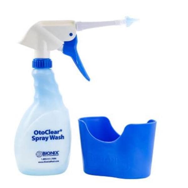 OtoClear Spray Wash Bottle 500mL w/5 Tips/Basin 500mL Ea
