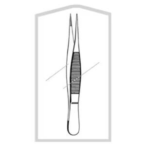 Econo Splinter Forcep Straight 3-1/2" Stainless Steel Sterile 50/Ca