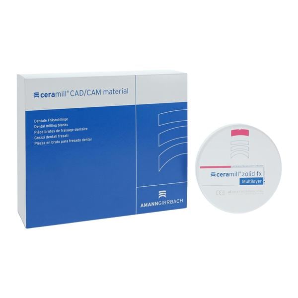 Ceramill Zolid FX Zirconia Disc Multi Layer A1 98x16 Ea