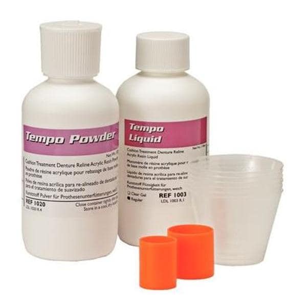 Tempo Reline Material Acrylic Resin Pink Ea