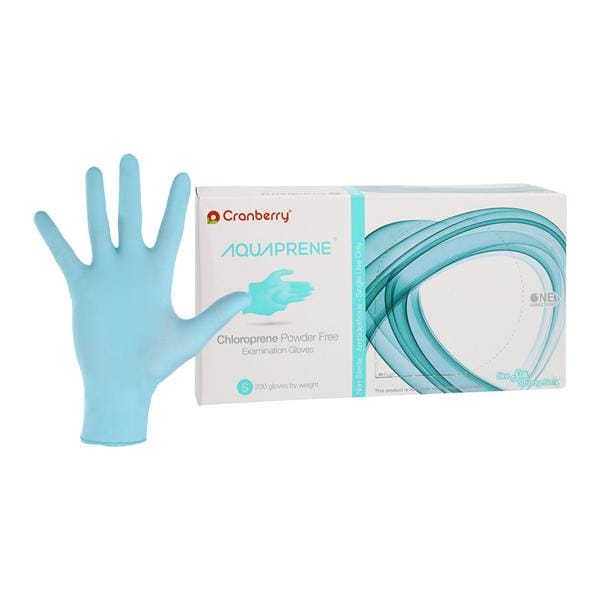 AquaPrene Exam Gloves Small Aqua Non-Sterile - Henry Schein Dental