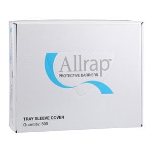 Allrap Gaine Plateau 10,5 po x 14 po Transparent Jetable 500/boîte