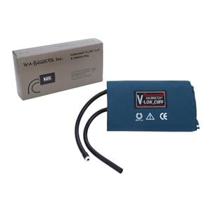 Calibrated V-Lok Blood Pressure Cuff & Inflation Bag Size 12 Md Blu Latex Ea