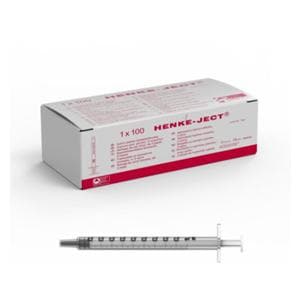Henke-Ject Luer-Slip Syringe 1.0mL Low Dead Space 100/Bx
