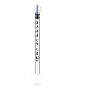 Needleless Syringe 1mL Luer Lock No Dead Space 100/Bx, 8 BX/CA