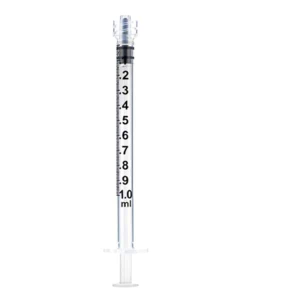 Needleless Syringe 1mL Luer Lock No Dead Space 100/Bx, 8 BX/CA