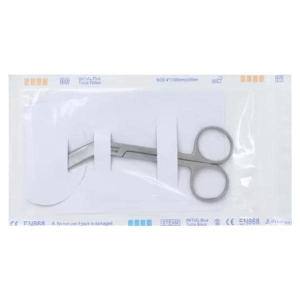 Econo Lister Bandage Scissors Angled 5-1/2" Stainless Steel Sterile Disp Ea, 25 EA/CA