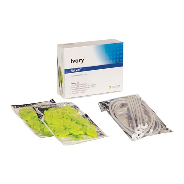 Ivory ReLeaf Saliva Ejector Assembly Kit Beige Universal Kt