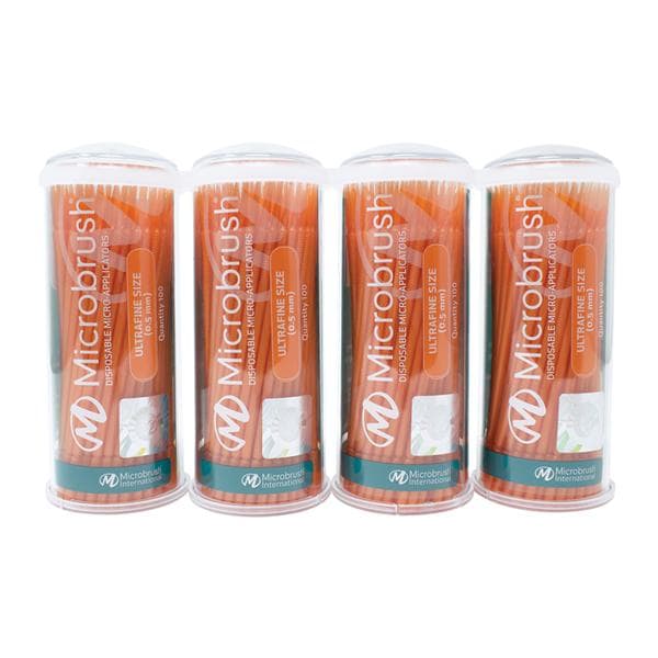 Microbrush Bendable Micro Applicator Orange 400/Pk