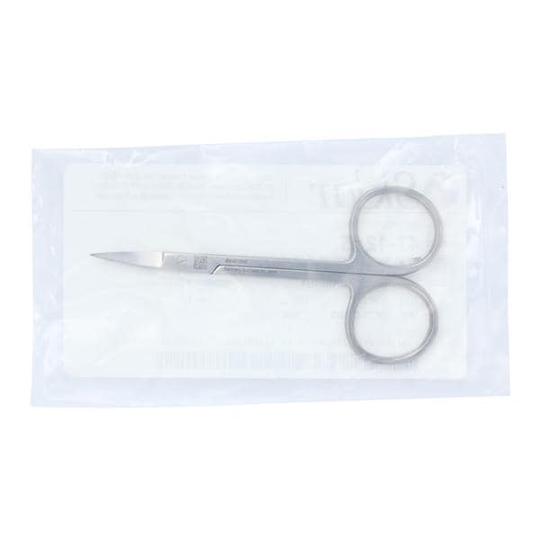 Iris Scissors Curved 4-1/2" Stainless Steel Non-Sterile Reusable Ea