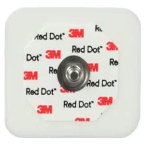 Red Dot Monitoring Electrode Adult ECG/EKG 1.6x1.36" Fm/Tp/Stcky Gl Disp 1000/Ca