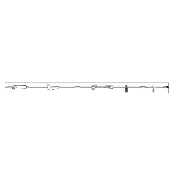 IV Infusion Administration Set 122" Tubing 15 Drops/mL 22mL Priming Volume 24/Ca