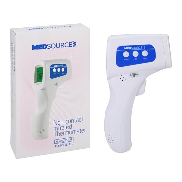 IR200 Non-Contact Infrared Thermometer Reusable Dual Scale AA Batteries Ea