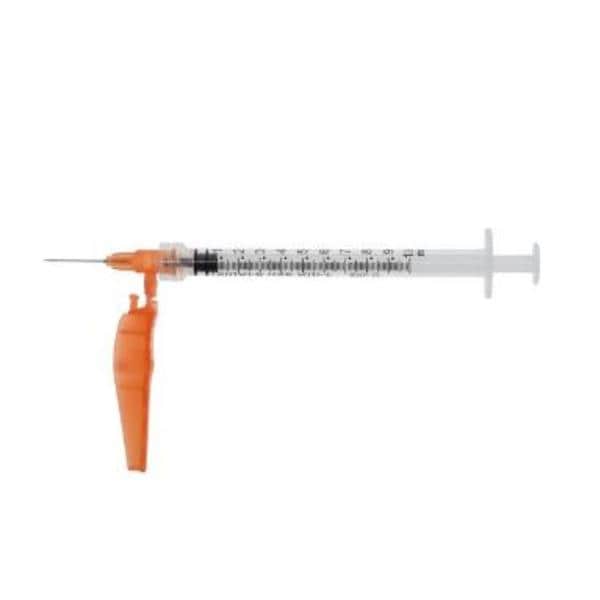 Sol-Care Safety Needle/ Syringe 25gx5/8" 1.0mL Safety Shield LDS 50/Bx, 6 BX/CA