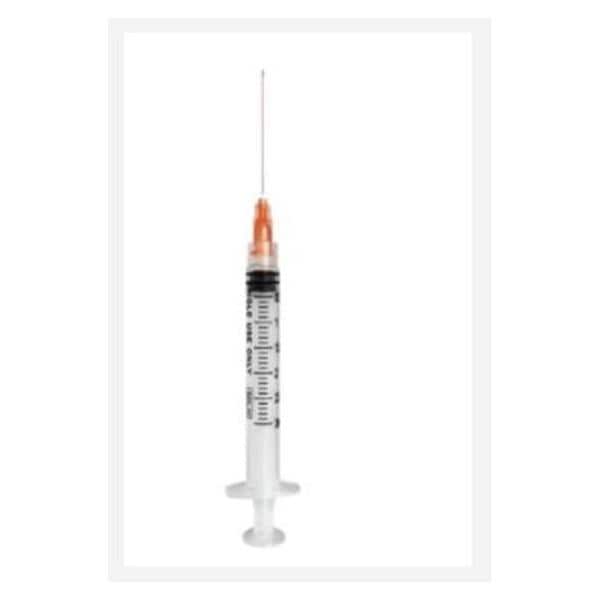 Luer Lock Syringe 25gx1-1/2" 3mL _ No Dead Space 100/Bx, 8 BX/CA