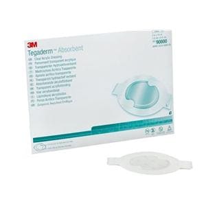 Tegaderm Acrylic Transparent Dressing 3x3-3/4" Sterile Oval Adhs Trans Abs LF, 4 BX/CA