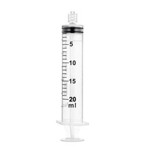 SOL-M Hypodermic Syringe 20mL No Dead Space 100/Bx, 8 BX/CA
