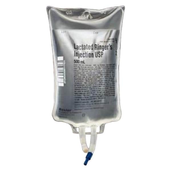 Baxter IV Injection Solution Lctd Rngr 500 Non-DEHP/Non-PVC Strl Plstc Cntn Bag