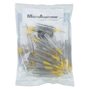 Microaspirator Needle Tip Yellow 24/Pk