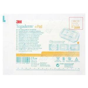 Tegaderm +Pad Film Island Dressing 3-1/2x6" Sterile Rectangle NAdh Trans Abs LF