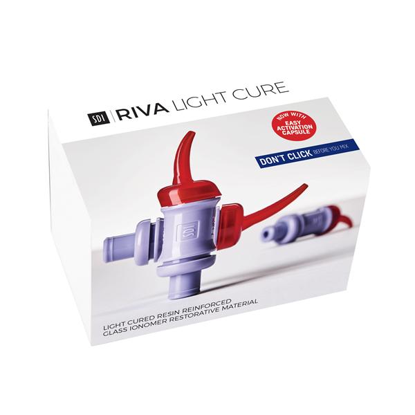 Riva Light Cure Glass Ionomer Capsule Bleach Refill 50/Pk