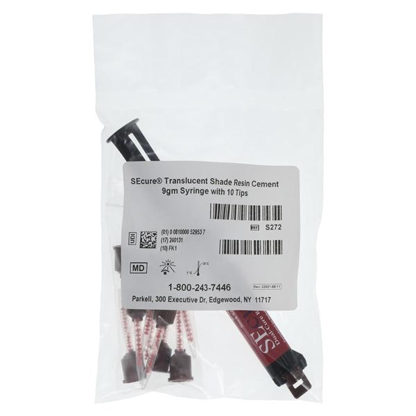 SEcure Ciment Double polymérisation Translucide Recharge de seringue 9 g Ch.