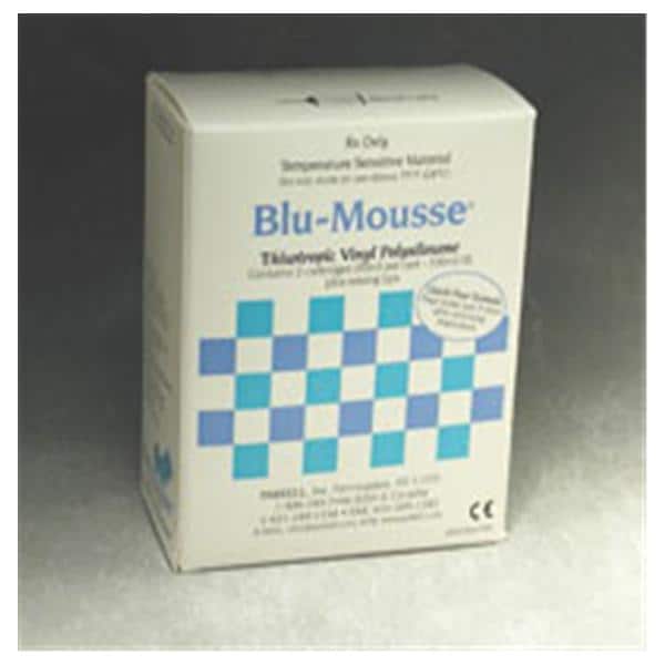 Blu-Mousse Bite Registration Super Fast Set Standard Cartridge Package Pk